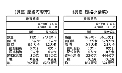 【興嘉】 壓縮海帶絲/小紫菜4