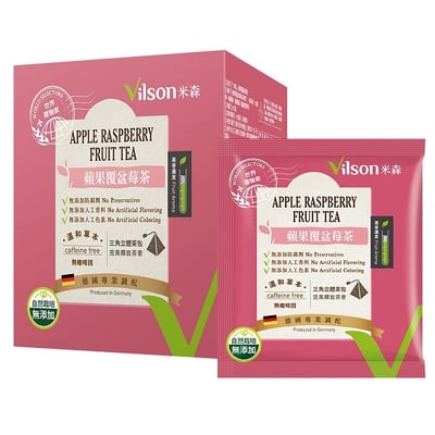 【米森】蘋果覆盆莓茶(4gx8包/盒)1