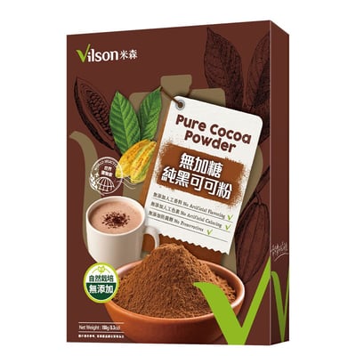 【米森】無加糖純黑可可粉 150g1