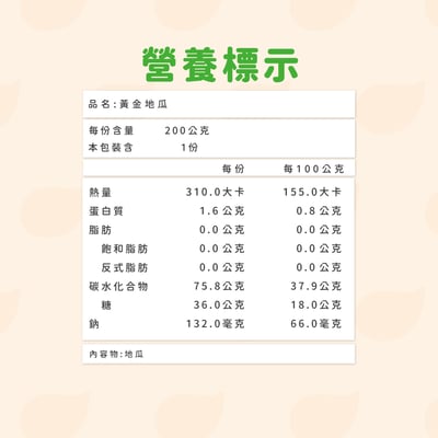 【杰森食代】冰烤地瓜 200g7