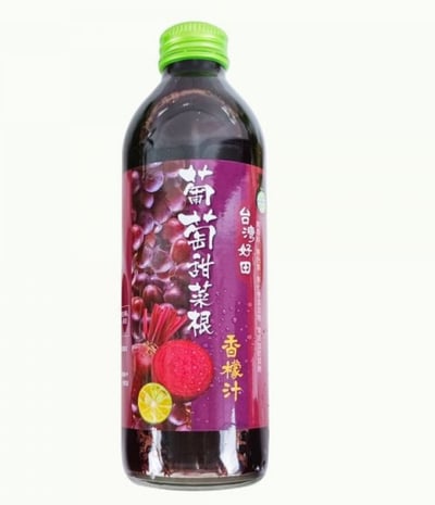 【台灣好田】香檬綜合果汁-葡萄甜菜根/蘋果橙/櫻桃橙香檬汁 300ml8