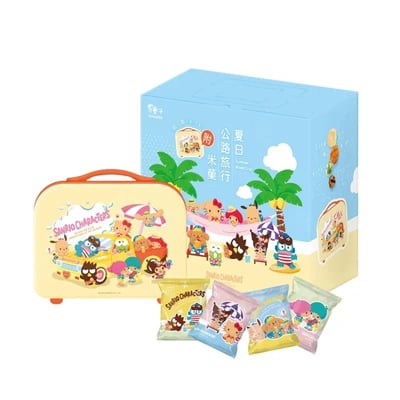 【翠菓子】夏日公路旅行米菓-手提行李箱(14gx10包)1