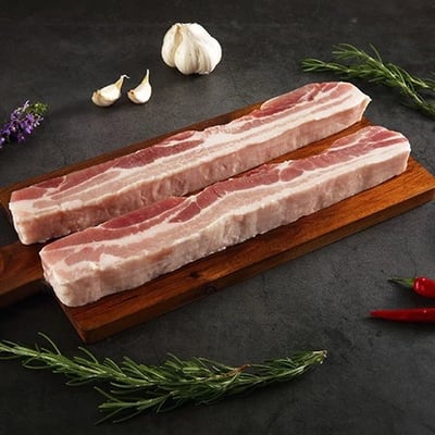 【香草豬】去皮五花肉400g1