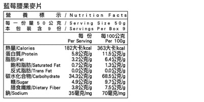 【米森】藍莓腰果麥片(450g/盒)5