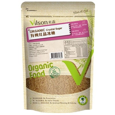 【米森】有機紅晶冰糖(450g/包)*效期2026.6.16*1