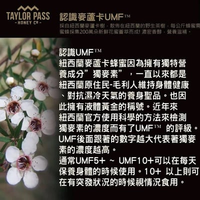 【Taylor Pass】紐西蘭麥蘆卡蜂蜜(250g)4