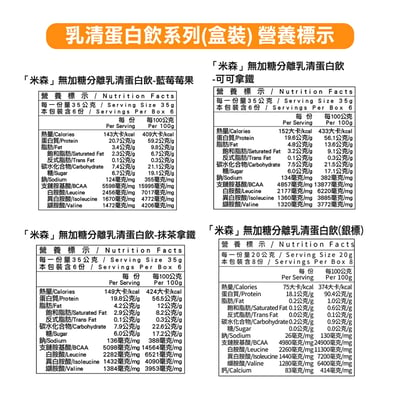 【米森】無加糖分離乳清蛋白飲(盒裝)5