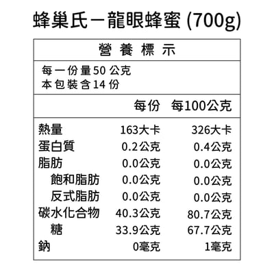 【蜂巢氏】龍眼蜂蜜700g7