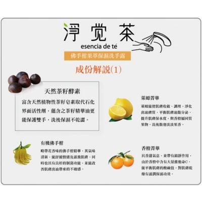 【茶寶】天然茶籽果萃保濕洗手露 350ml3