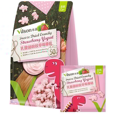 【米森】乳酸菌咬咬草莓優格(10gx5包/袋)1