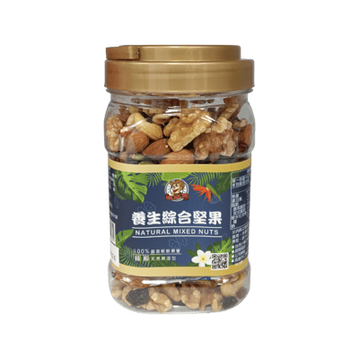 【台灣小糧口】養生綜合堅果(6種果乾＋堅果)360g1