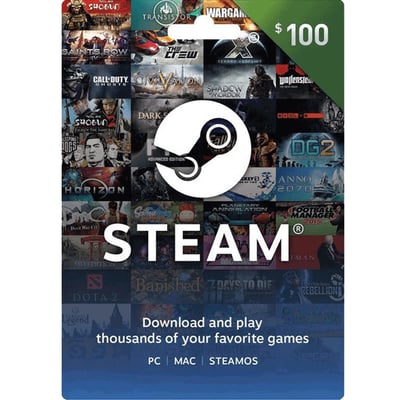 STEAM蒸氣卡 100美金1