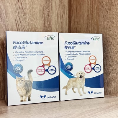 FucoGlutamine 複克留 犬貓專用腸胃道健康營養複方 30包/盒1