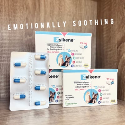 法國威隆Zylkene 解憂寧 犬貓 情緒穩定、行為問題、壓力 75mg 14顆盒裝