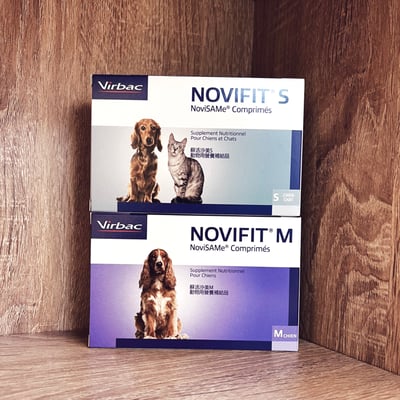 法國維克 Novifit® 蘇活沙美 犬貓肝臟/老年 營養補充 S/M 30顆裝1