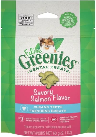 Greenies 美國健綠 咀嚼乾乾 貓咪專用潔牙保健零食 潔牙餅乾 舒壓貓薄荷/極鮮醇鮪/濃郁烤雞/開胃鮮鮭