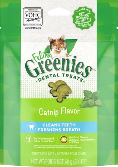Greenies 美國健綠 咀嚼乾乾 貓咪專用潔牙保健零食 潔牙餅乾 舒壓貓薄荷/極鮮醇鮪/濃郁烤雞/開胃鮮鮭