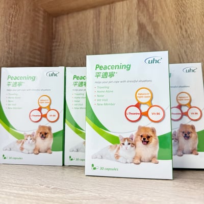 優良生醫 Peacening 平適寧 犬貓專用情緒紓緩 黃金三角配方 30顆裝1