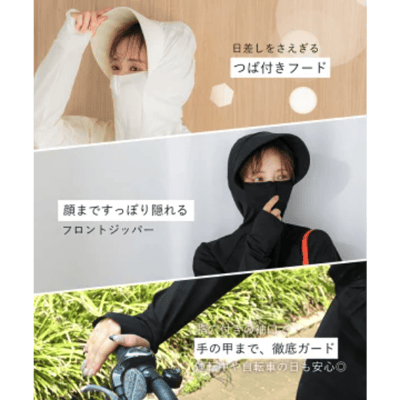 【日本 coca】水陸兩用抗UV連身外套連帽防曬衣2