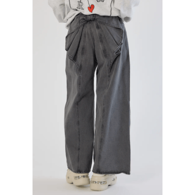 【 RODEO CROWNS WIDE BOWL】大蝴蝶結丹寧褲 再入荷2