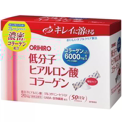 【日本好市多】 Costco ORIHIRO 低分子膠原蛋白膳食纖維顆粒 4.5g x 50入1