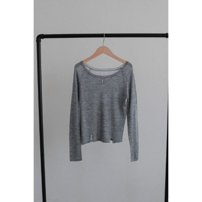 【 tento 】2Way Crewneck Knit Sweater｜前後2WAY透膚羊毛針織衫5