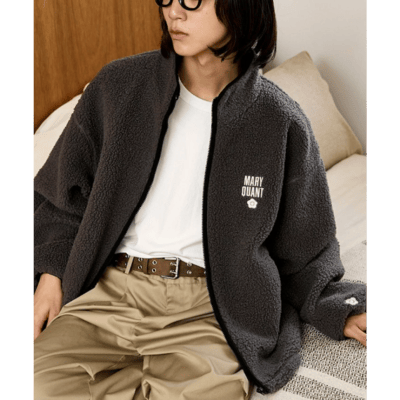【 MARY QUANT × PUBLUX 】別注撞色滾邊毛絨外套8