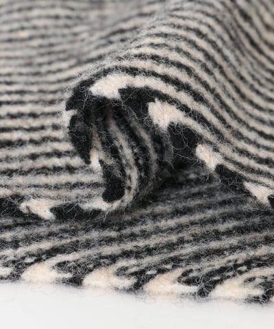 【 SMELLY 】26AW 條紋三角針織圍巾9