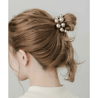 【日本DISCOAT】金屬球髮圈1