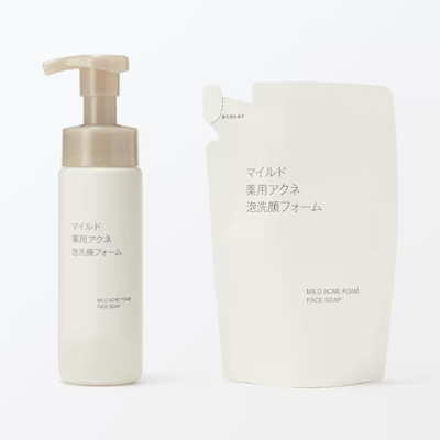 【日本 MUJI 】溫和藥用型抗痘泡泡洗面乳3