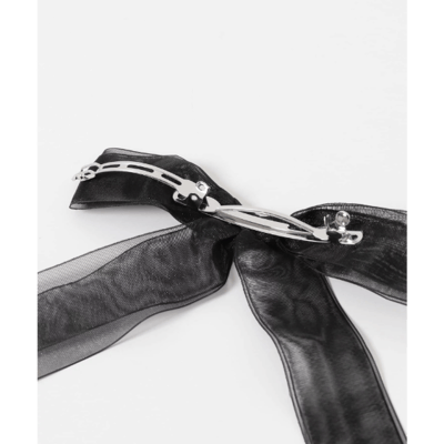 【 SMELLY 】透膚紗蝴蝶結髮夾 2 件組5