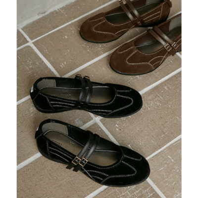 【 MARY QUANT 】麂皮感瑪莉珍運動鞋2