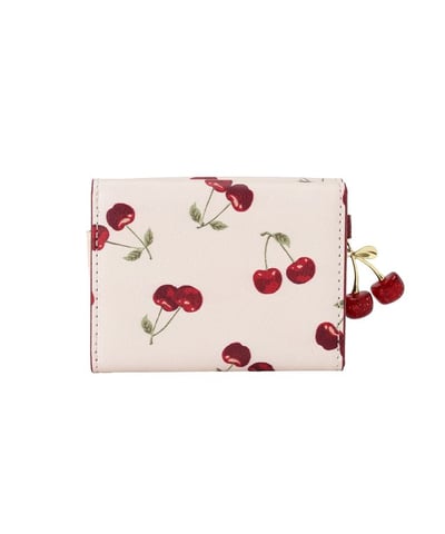 【 Maison de FLEUR 】Cerise Claire 櫻桃三摺零錢短夾 🍒4