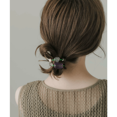 【日本SMELLY 】天然石風串珠髮圈3