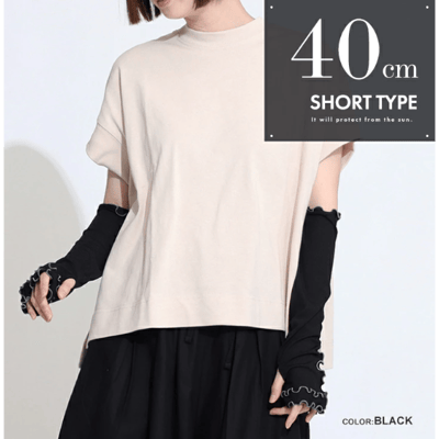 【 日本樂天銷量第一名 】木耳邊羅紋涼感手臂套7