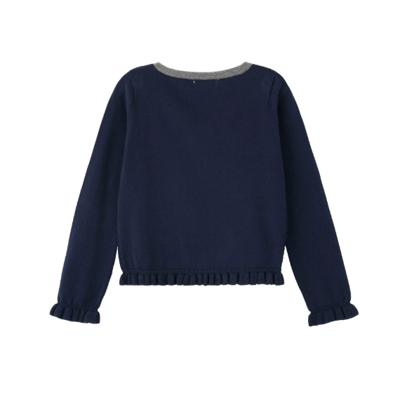 【 MILKFED. 】 FRILL KNIT CARDIGAN 撞色荷葉邊針織開襟衫14