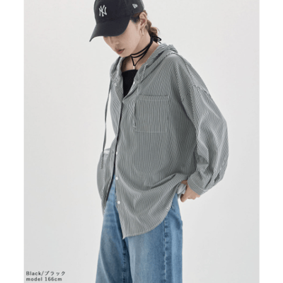 【 日本 etoll 】UV防曬連帽襯衫外套5