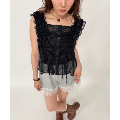 【 w closet 】法式短袖襯衫上衣8