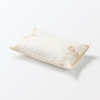 【 MUJI 】真絲枕頭套 ４３×６３ｃｍ用・生成4