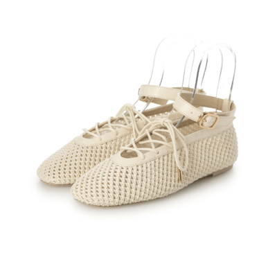 【 EVOL 】輕盈軟質網眼綁帶平底鞋8