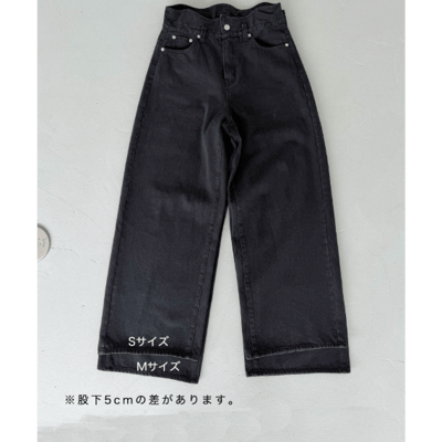 【 CHERI 】波浪腰頭寬版牛仔褲10