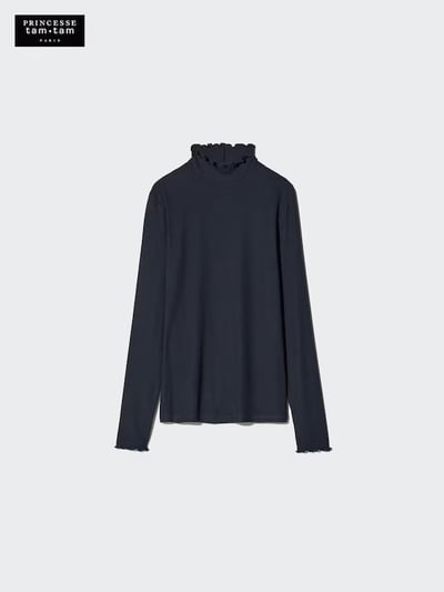 【日本UNIOLO】極暖 HEATTECH  卷卷邊發熱衣1