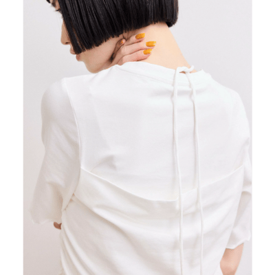 【 ADAM ET ROPE' FEMME 】WEB限定．日系時髦層次感假兩件平口疊穿上衣3
