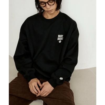 【 MARY QUANT × PUBLUX 】刷毛圓領 Logo 大學T7