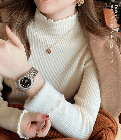 【日本直送 】內刷毛（裏起毛）的針織上衣5