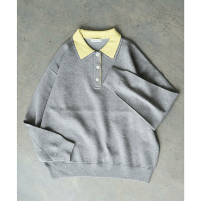 【 FREAK'S STORE 】撞色 POLO 領排釦針織上衣6