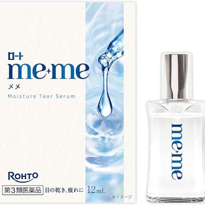 【日本 ROHTO meme 】保濕護眼眼藥水 水光瞳12mL (軟硬隱眼/變色片/裸眼 皆可使用)1