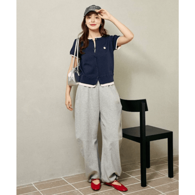 【 MARY QUANT 】限定展開・層次感短袖針織外套6