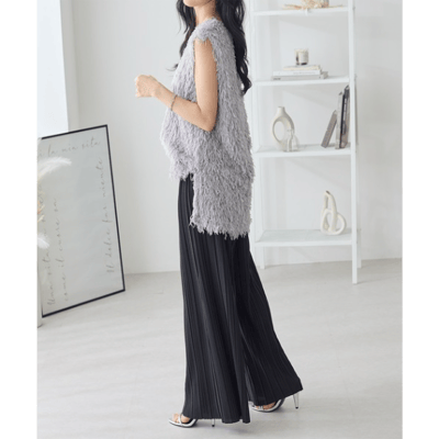 【 日本 ReDial 】不規則壓褶褲 夏日早鳥預購3