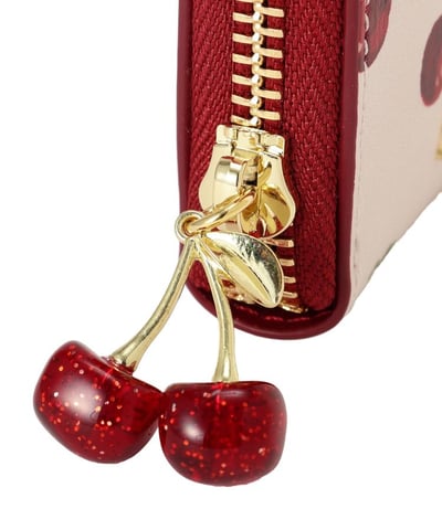 【 Maison de FLEUR 】Cerise Claire 櫻桃卡片零錢包 🍒6